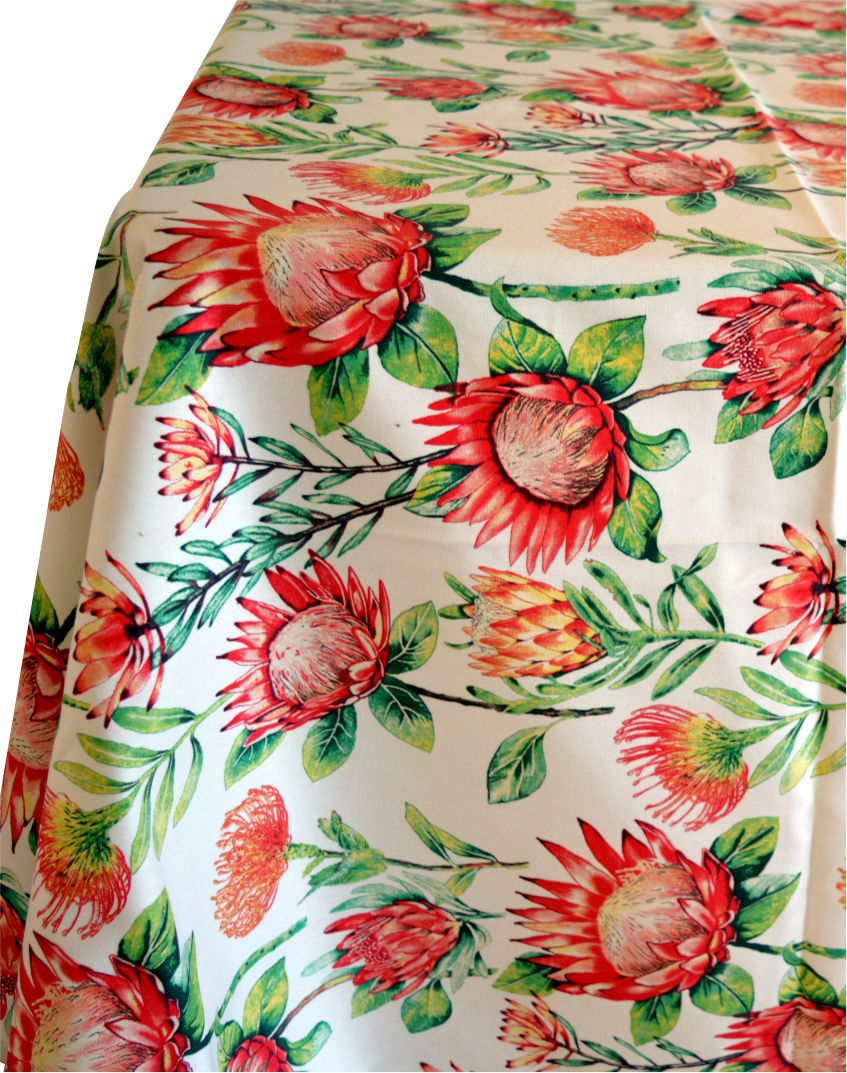 Tablecloth - Small Colourful Protea