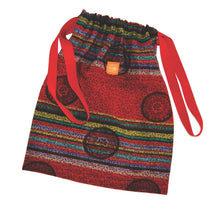 Load image into Gallery viewer, The Days for Girls funky Drawstring Bag is perfect to keep your Kit together.
